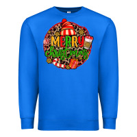 True Royal merry leopard merry christmas Premium Sweatshirt - MaliasSmallBusiness