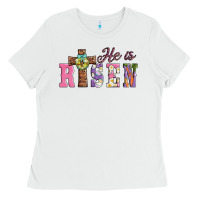 White easter he ıs risen Ladies Tee - AdoDesignShop