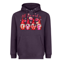 Plum all you need is love Heavyweight Hoodie - NancyCooperArtShop