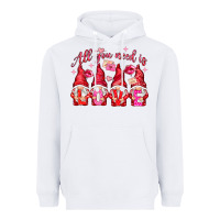White all you need is love Heavyweight Hoodie - NancyCooperArtShop