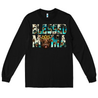 Black blessed mama Long Sleeve Tee - JahusDesignShop