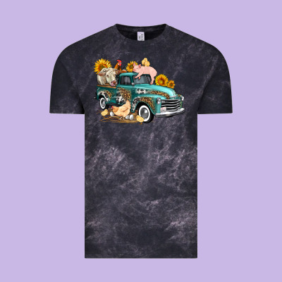 Western Farm Truck Coop Animals Farm Animals Vintage Tee Designed By Fadigitalartstudio