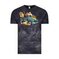 Cloud Black western farm truck coop animals farm animals Vintage Tee - FaDigitalArtStudio