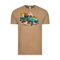 Vintage Coffee western farm truck coop animals farm animals Vintage Tee - FaDigitalArtStudio
