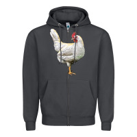 Smoke leghorn chicken Zipper Hoodie - LillyAllenDesigns