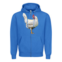 True Royal leghorn chicken Zipper Hoodie - LillyAllenDesigns