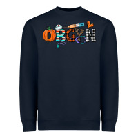 Navy obgyn Heavyweight Sweatshirt - CowhideDigitalArt