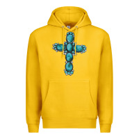 Lemon western Gemstone cross Premium Hoodie - Artiststas