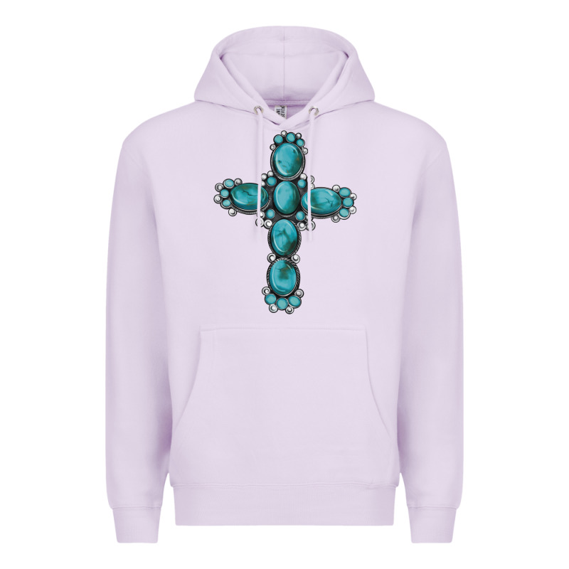 Western Gemstone Cross Premium Hoodie by Artiststas | Teevron