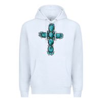 White western Gemstone cross Premium Hoodie - Artiststas
