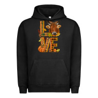 Pigment Black Love fall cow Urban Hoodie - NancyCooperArtShop