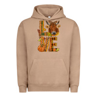 Pigment Burro Love fall cow Urban Hoodie - NancyCooperArtShop