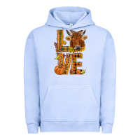 Pigment Grape Ice Love fall cow Urban Hoodie - NancyCooperArtShop