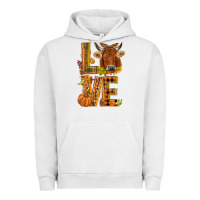 Pigment Lunar Rock Love fall cow Urban Hoodie - NancyCooperArtShop