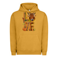Pigment Peanut Butter Love fall cow Urban Hoodie - NancyCooperArtShop