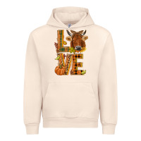 Sandshell Love fall cow Urban Hoodie - NancyCooperArtShop