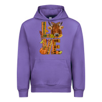 Tulip Love fall cow Urban Hoodie - NancyCooperArtShop