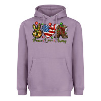 Lavender peace love army christmas Heavyweight Hoodie - NancyCooperArtShop