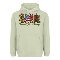 Matcha peace love army christmas Heavyweight Hoodie - NancyCooperArtShop