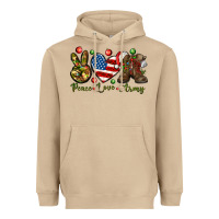 Mushroom peace love army christmas Heavyweight Hoodie - NancyCooperArtShop
