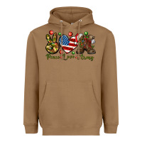 Toasted Coconut peace love army christmas Heavyweight Hoodie - NancyCooperArtShop