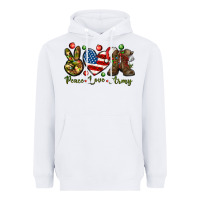 White peace love army christmas Heavyweight Hoodie - NancyCooperArtShop