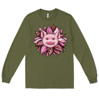 Army Green sunflower leopard Long Sleeve Tee - JahusDesignShop