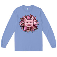 Colony Blue sunflower leopard Long Sleeve Tee - JahusDesignShop
