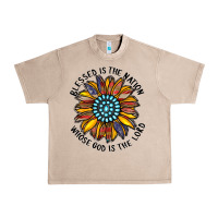 French Oak blessed is the nation whose god is the lord Urban Heavy Tee - CowhideDigitalArt