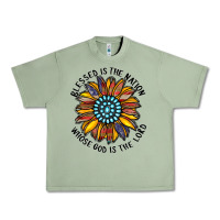 Oil Green blessed is the nation whose god is the lord Urban Heavy Tee - CowhideDigitalArt