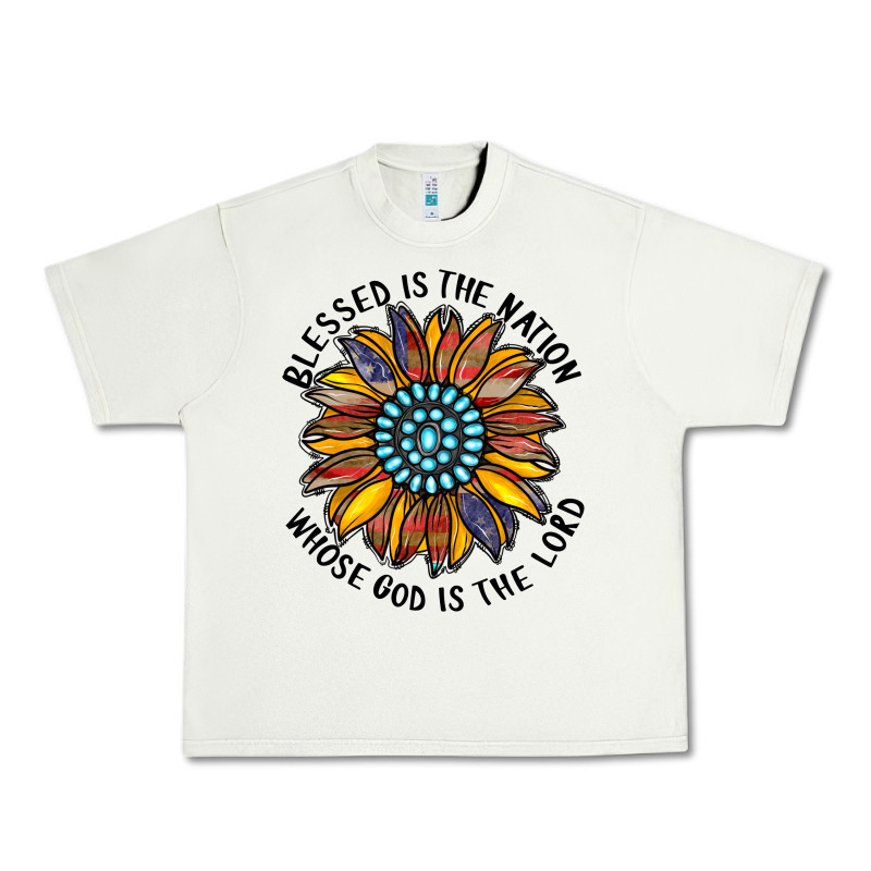 Blessed Is The Nation Whose God Is The Lord Urban Heavy Tee by CowhideDigitalArt | Teevron