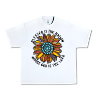 White blessed is the nation whose god is the lord Urban Heavy Tee - CowhideDigitalArt