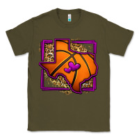 Army Green leopard basketball texas map Classic Tee - Jasminsmagicworld