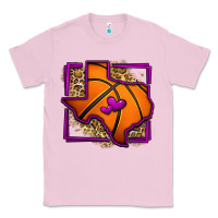 Bubblegum Pink leopard basketball texas map Classic Tee - Jasminsmagicworld