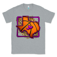 Heather Grey leopard basketball texas map Classic Tee - Jasminsmagicworld