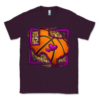 Plum leopard basketball texas map Classic Tee - Jasminsmagicworld