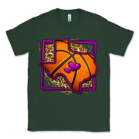 Sports Green leopard basketball texas map Classic Tee - Jasminsmagicworld