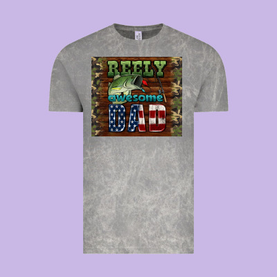 Reely Awesome Dad Vintage Tee Designed By Hra Design Shop