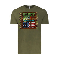 Vintage Olive reely awesome dad Vintage Tee - HRA Design Shop