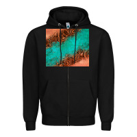 Black leather turquoise glitter tumbler Zipper Hoodie - Jasminsmagicworld