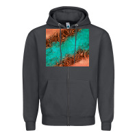 Smoke leather turquoise glitter tumbler Zipper Hoodie - Jasminsmagicworld