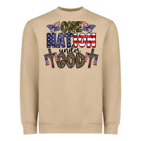 Mushroom one nation under god Heavyweight Sweatshirt - CowhideDigitalArt