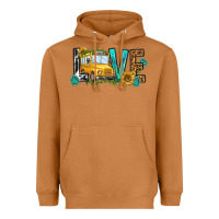 Meerkat school bus love Heavyweight Hoodie - NancyCooperArtShop