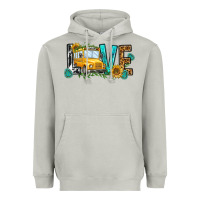 Moon Dust school bus love Heavyweight Hoodie - NancyCooperArtShop