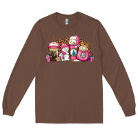 Chestnut pink Christmas winter snowman coffee Long Sleeve Tee - Jasminsmagicworld