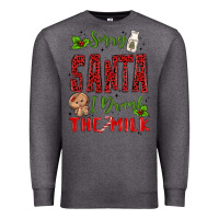 Charcoal Heather sorry santa ı drank the milk Premium Sweatshirt - MaliasSmallBusiness