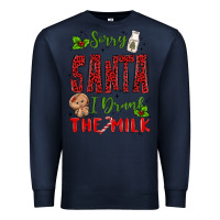 Navy sorry santa ı drank the milk Premium Sweatshirt - MaliasSmallBusiness