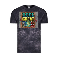 Cloud Black reel great dad Vintage Tee - HRA Design Shop