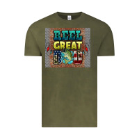Vintage Olive reel great dad Vintage Tee - HRA Design Shop