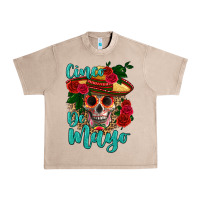 French Oak cinco de mayo skull Urban Heavy Tee - HRA Design Shop